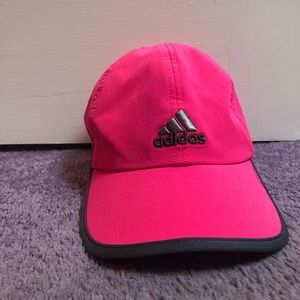 Pink adidas baseball hat